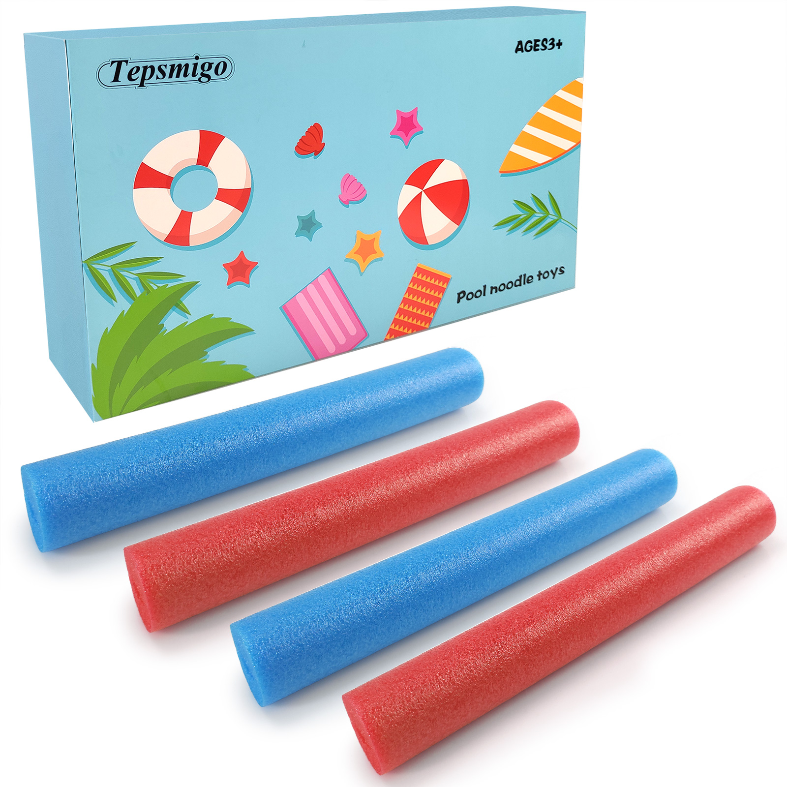 TEPSMIGO Deluxe Foam Pool Swim Noodles,Pool Noodle Toys