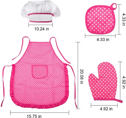 TEPSMIGO Kids Chef Role Play Costume Set 22 PCS