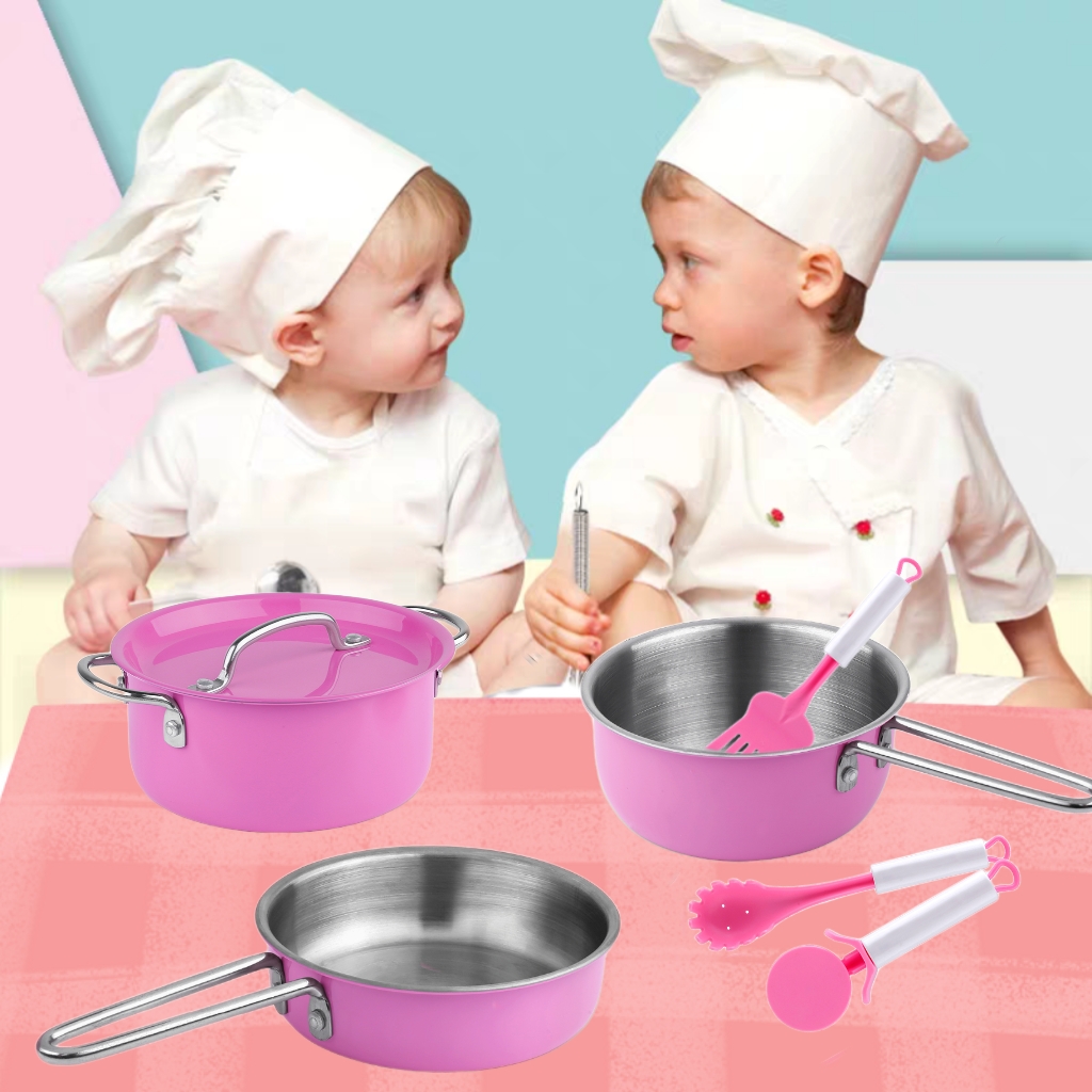 TEPSMIGO Kids Kitchen Playset, Pretend Play Cooking Toys wit