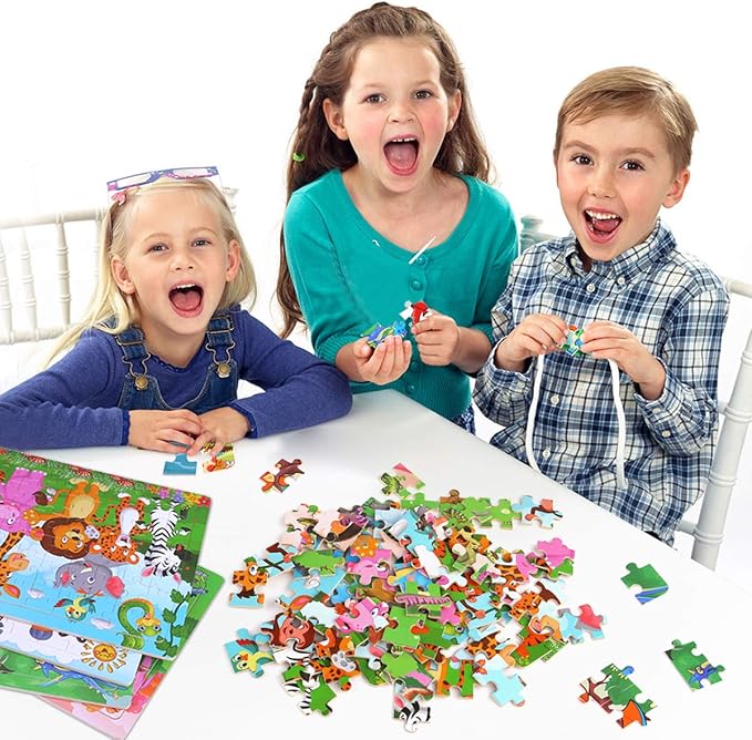 TEPSMIGO Puzzles for Kids Ages 4-8 Year Old, 60 Pieces Woode