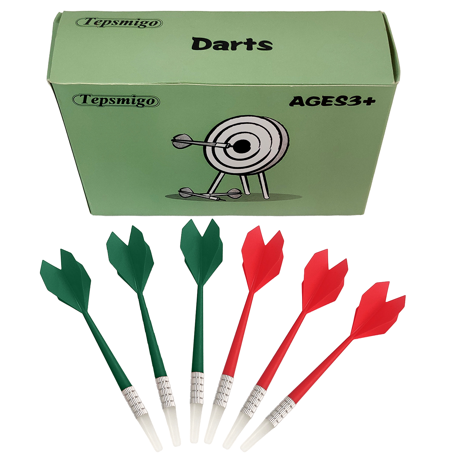 TEPSMIGO Darts, Plastic Darts Replacement Dart for Magnet Da